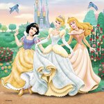 Princesses disney puzzles 3x49 pieces - reves de princesses - ravensburger - lot de puzzles enfant - des 5 ans