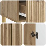 vidaXL Buffet Chêne artisanal 66 x 34 5 x 95 cm Bois d'ingénierie