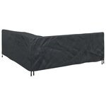 vidaXL Housse pour meubles Noir 235 x 235 x 85 cm Tissu Oxford 210D