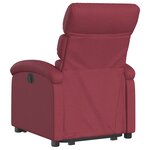 vidaXL Fauteuil inclinable rouge bordeaux tissu