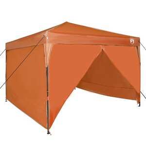 vidaXL Tente à auvent pop-up Orange 300 x 300 cm tissu