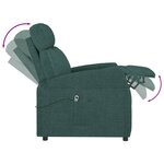 vidaXL Fauteuil Vert foncé Tissu