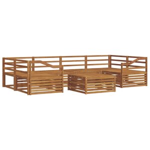 vidaXL Ensemble de canapés d'extérieur 7 pc Naturel