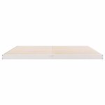 vidaXL Cadre de lit surélevé Blanc 180 x 220 cm Bois de pin massif
