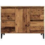 vidaXL Armoire d'évier vieux bois 80x33x60 cm bois d'ingénierie