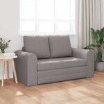 vidaXL Canapé-Lit 60cm Taupe tissu