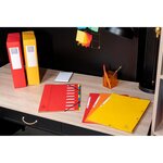 Chemise 3 Rabats À Élastiques Carte Lustrée 400g/m2 - A4 - Orange - X 25 - Exacompta
