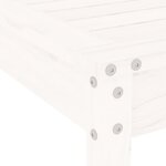 vidaXL Ensemble à manger de jardin 5Pièces blanc bois massif de pin