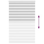 vidaXL Store zèbre gris clair largeur du tissu 145 9 cm polyester