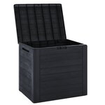 vidaXL Boîte de stockage jardin Anthracite 58 5x46x55 cm Polypropylène