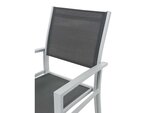 Fauteuil jardin Alu/Textilène "Tropic" - Phoenix - Gris foncé - Lot de 2