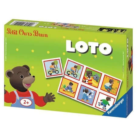 Petit ours brun loto - jeu éducatif classique - ravensburger-des 2
