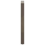 vidaXL Pieds de table de bar en forme de U  2 pièces  acier naturel  50 x (100-101) cm