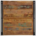 vidaXL Table basse multicolore 80x80x35 cm bois de récupération massif