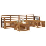 vidaXL Ensemble de canapés d'extérieur 6 pc Naturel