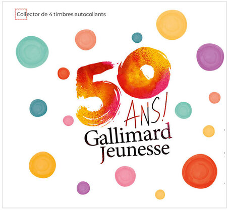Collector 4 timbres - Gallimard Jeunesse - Lettre Verte