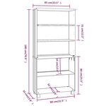 vidaXL Buffet HAMAR Bois massif de pin Marron miel