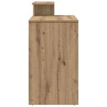 vidaXL Bureau avec Rangement chêne artisanal 120.5 x 44 x 88.5 cm
