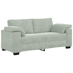 vidaXL Canapé causeuse gris clair 180x77x82 cm velours