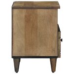 vidaXL Armoire de lit avec tiroir 2 Pièces Marron 40 x 33 x 46 cm