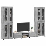 vidaXL Ensemble meuble TV FLORIN Gris Sonoma Bois d'ingénierie