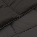 vidaXL Duvet d'été simple Matelassé Anthracite 135 x 220 cm Microfibre