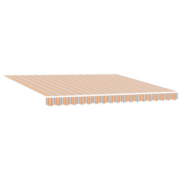vidaXL Auvent Rétractable Multicolore 400 × 300 cm Tissu  Métal