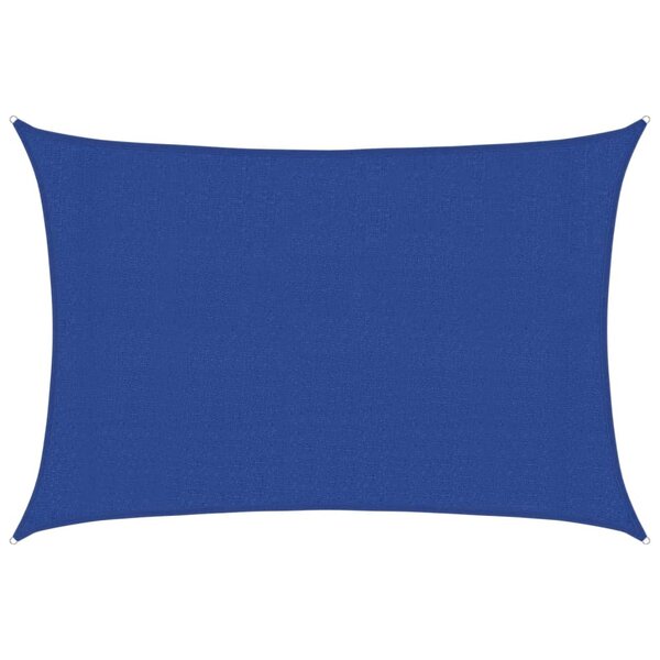 vidaXL Voile d'ombrage 160 g/m² rectangulaire bleu 3x5 m PEHD
