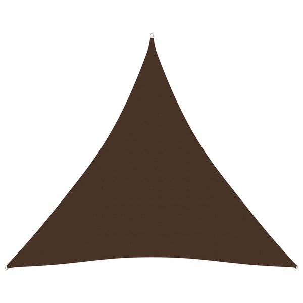 vidaXL Voile de parasol tissu oxford triangulaire 5x5x5 m marron