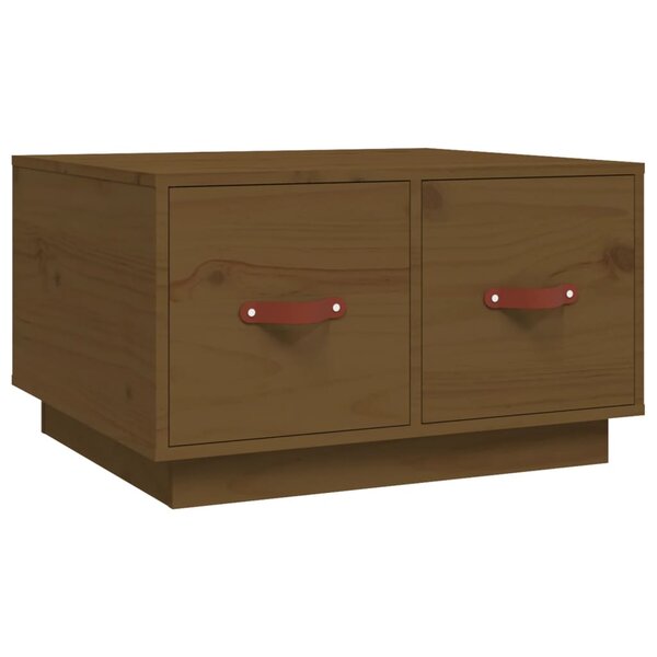vidaXL Table basse Marron miel 60x53x35 cm Bois massif de pin