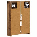 vidaXL Armoire Miroir de Salle de Bain Bois ancien 33 x 11 5 x 50 cm