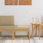 vidaXL Hocker d'extérieur Bois d'Acacia Massif Blanc