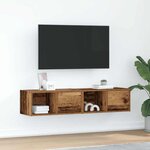 vidaXL Meubles TV 2 Pièces vieux bois 60x31x25 5 cm bois d'ingénierie