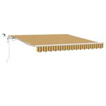 vidaXL Auvent Rétractable Multicolore 350 x 250 cm Polyester et métal