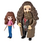 Wizarding world - pack amitié magical minis hermione & hagrid - 6061833 - univers harry potter avec figurine articulée & accessoires