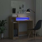 vidaXL Bureau Chêne artisanal 97 x 45 x 90 cm Bois d'ingénierie