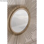 2 miroirs DIY soleil vintage à faire soi-même Ø 32 cm