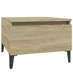 vidaXL Table d'appoint Chêne sonoma 50x46x35 cm Bois d'ingénierie