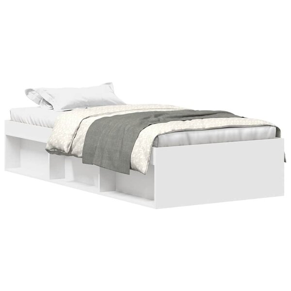 vidaXL Cadre de lit sans matelas blanc 90x200 cm