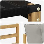 vidaXL Ensemble de canapés d'extérieur 7 Pièces Blanc et gris clair