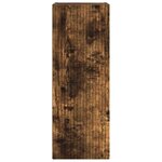 vidaXL Meuble TV mural Chêne fumé 30 x 31 x 80 cm Bois d'ingénierie