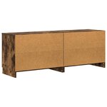 vidaXL Armoire de rangement pour lit mezzanine 2 pc Chêne fumé