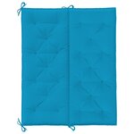 vidaXL Coussin de banc de jardin bleu clair tissu oxford
