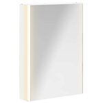 vidaXL Armoire Miroir de Salle de Bain Blanc 43 x 11 5 x 60 5 cm