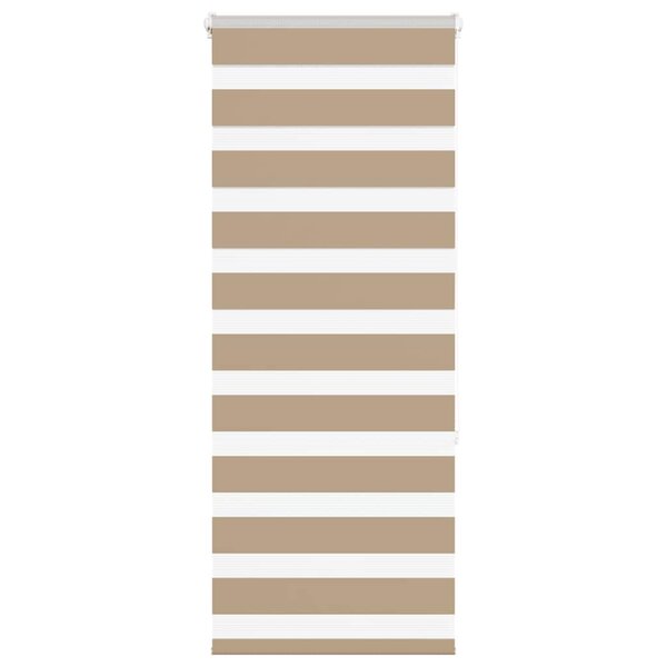 vidaXL Store zèbre marron sable largeur du tissu 50 9 cm polyester