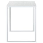 vidaXL Bureau d'ordinateur Blanc 110x60x73 cm Aggloméré