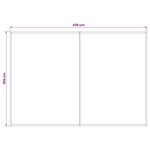 vidaXL Toile de rechange pour auvent Bleu et Blanc 450 × 300 cm