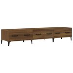 vidaXL Meuble TV Chêne marron 150x34 5x30 cm Bois d'ingénierie