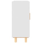 vidaXL Buffet Blanc 60x30x70 cm Bois de pin massif et rotin naturel