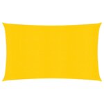vidaXL Voile d'ombrage 160 g/m² rectangulaire jaune 4x7 m PEHD